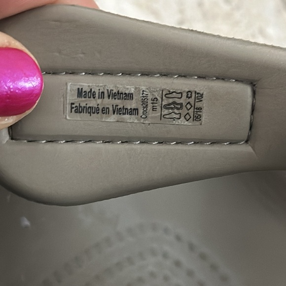 CROCS Yukon Vista Clog Sz 15 Men’s flexible faux leather Velcro strap Tan Brown - Picture 15 of 16